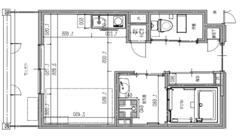 居室例(Bタイプ間取り図)