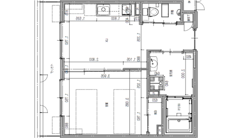 居室例(Aタイプ間取り図)